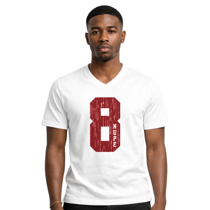 Kappa Alpha Psi #8 Klub V-Neck Tee (White)