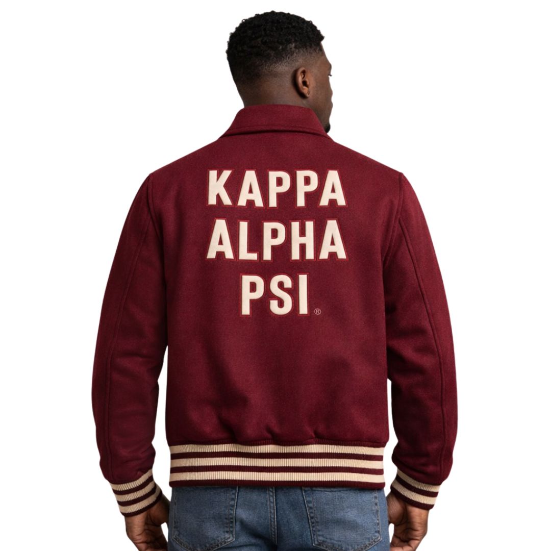 Kappa Alpha Psi Wool Varsity Jacket (Krimson)