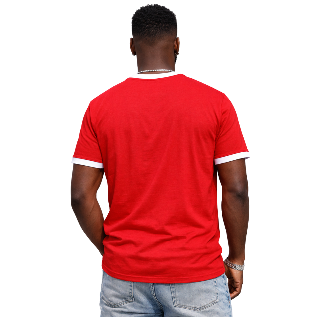 Kappa Red Chenille Letter Ringer Premium Shirt