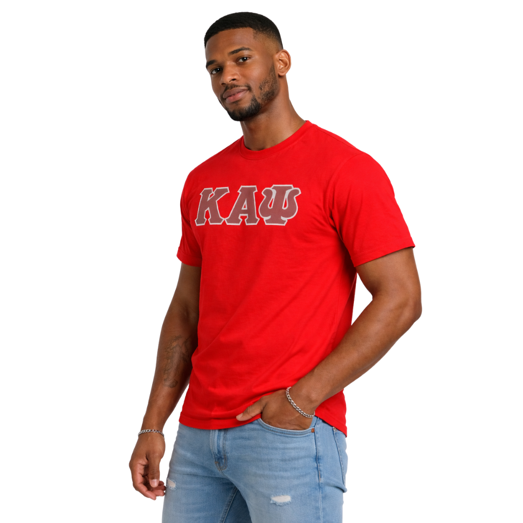 Kappa Alpha Psi 3-Letter Tee (Red)