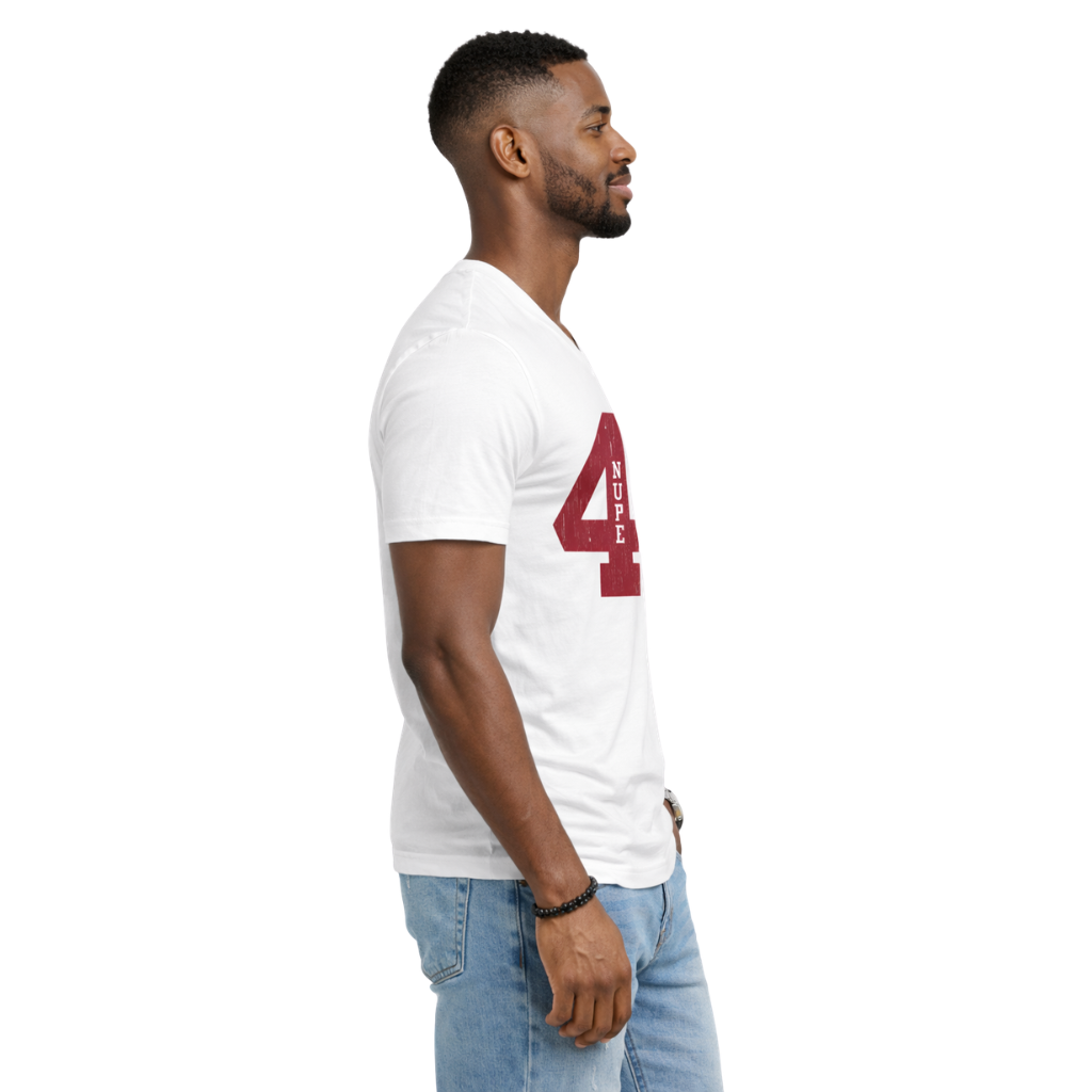 Kappa Alpha Psi #4 Klub V-Neck Tee (White)