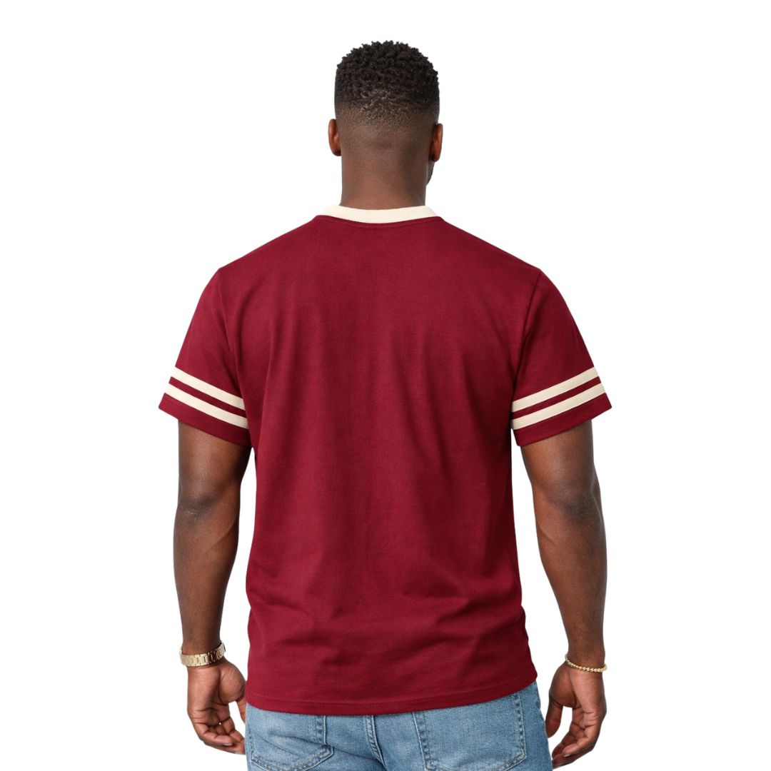 Nupe V-Neck Baseball Tee