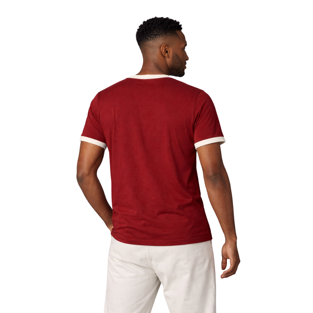 Kappa Alpha Psi Coat of Arms Ringer Tee (Krimson)