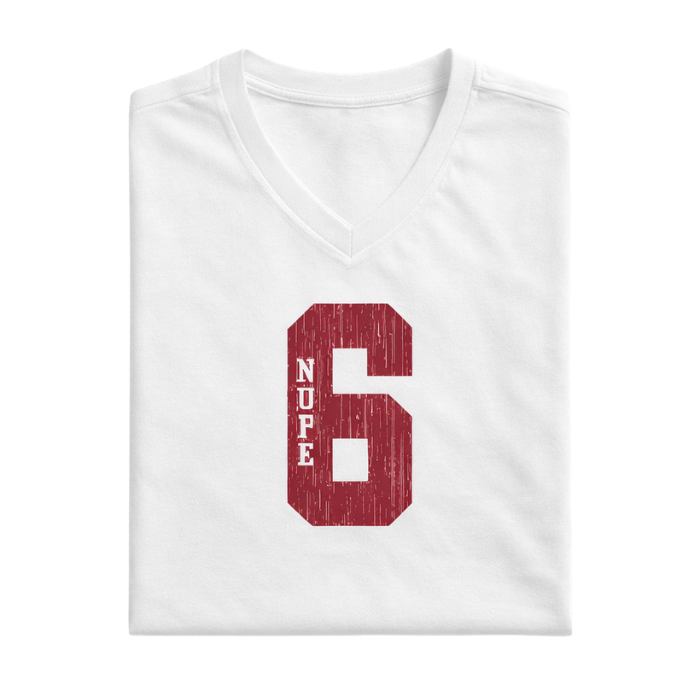 Kappa Alpha Psi #6 Klub V-Neck Tee (White)