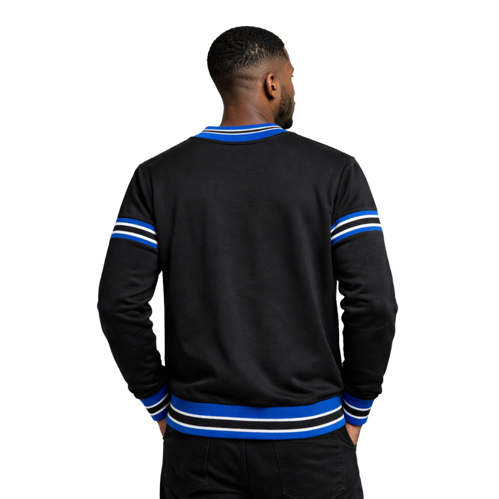 Phi Beta Sigma Black Chenille Crewneck sweatshirt