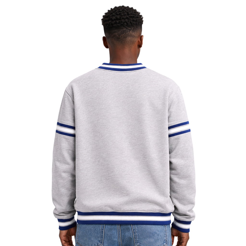 Phi Beta Sigma Grey Chenille Crest Crewneck