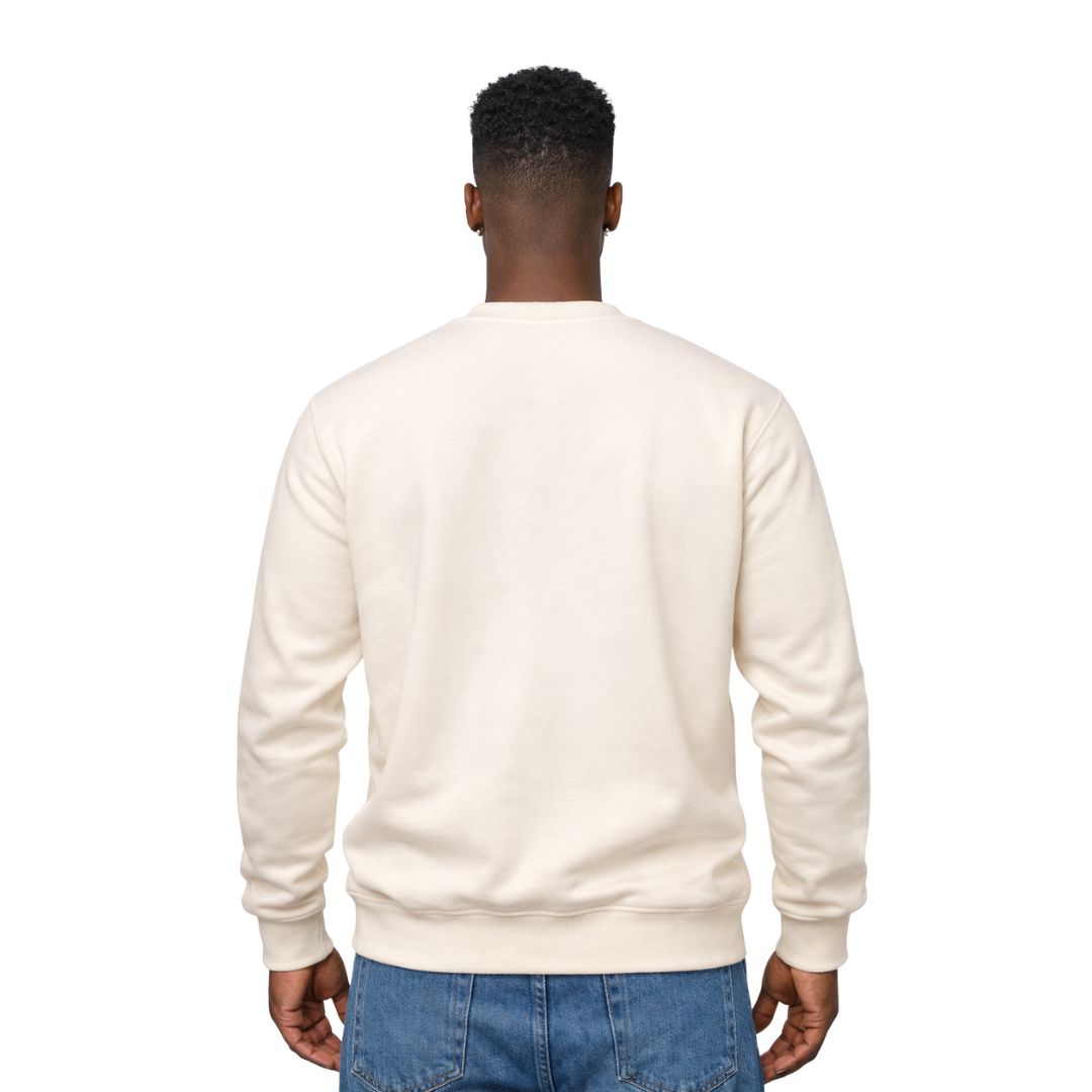 Solid ΚΑΨ Cream Chenille Sweatshirt