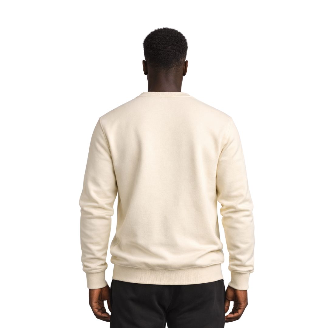 Solid Nupe Cream Chenille Sweatshirt
