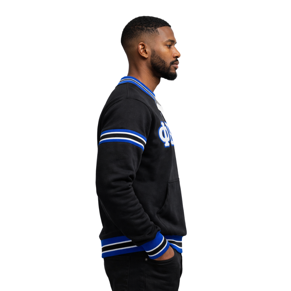 Phi Beta Sigma Black Chenille Crewneck sweatshirt