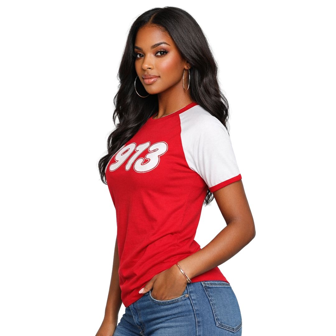 1913 Red Premium Raglan Shirt