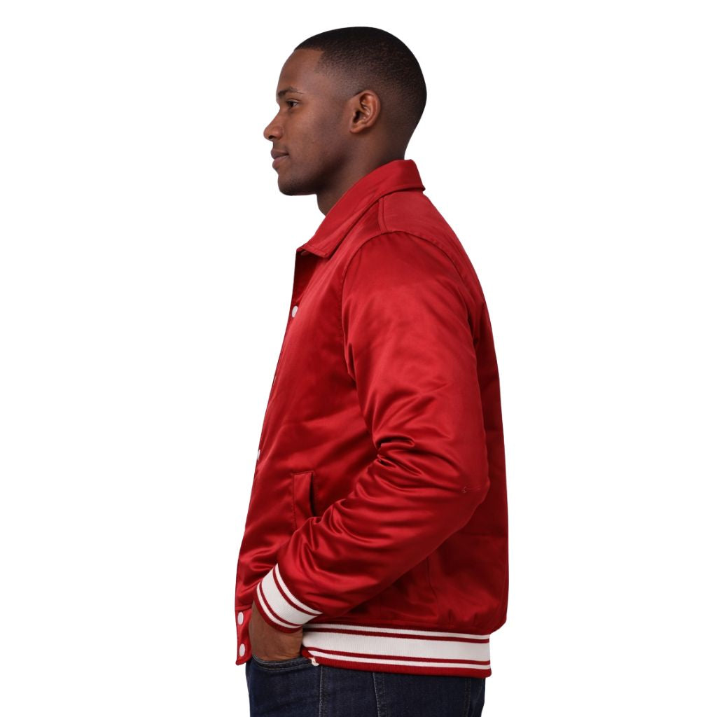 Kappa Alpha Psi Classic 3-Letter Satin Varsity Jacket (White)