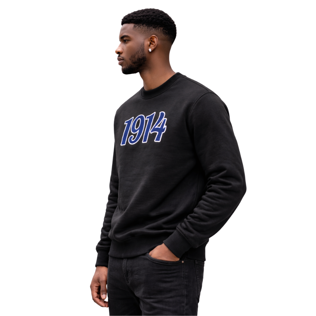 Black 1914 Sigma Chenille Sweatshirt