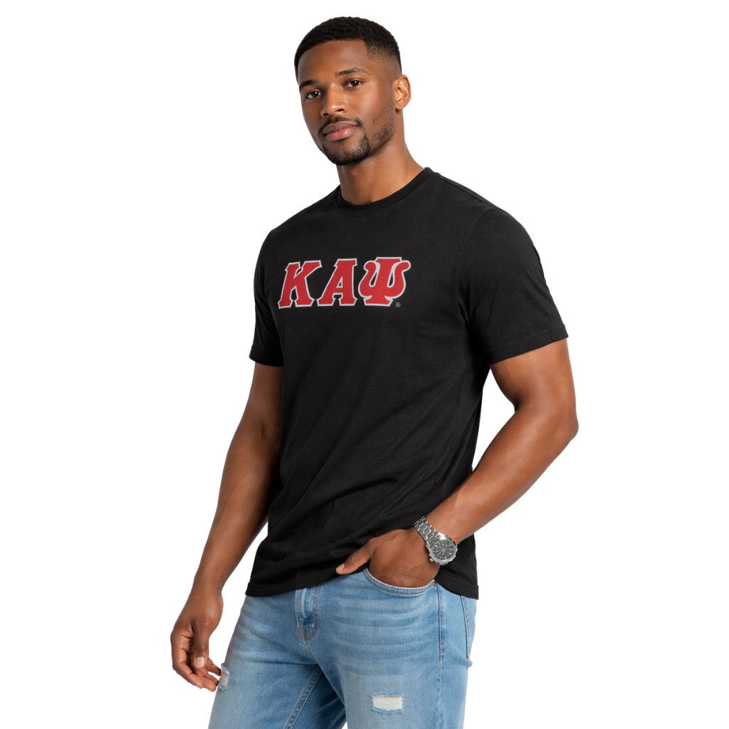 Kappa Alpha Psi 3-Letter Tee (Vintage Black)