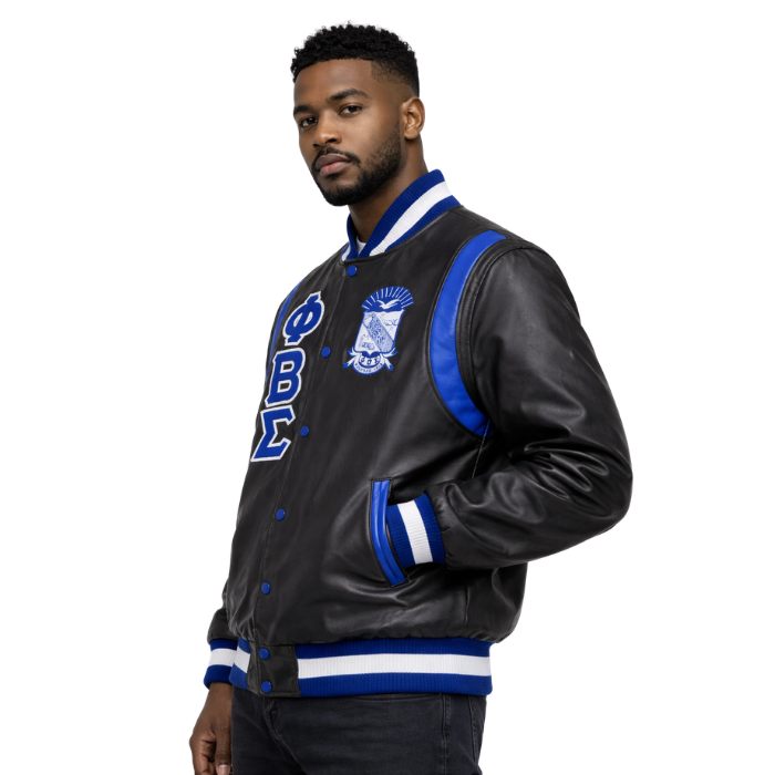 Sigma All Leather Letterman Jacket