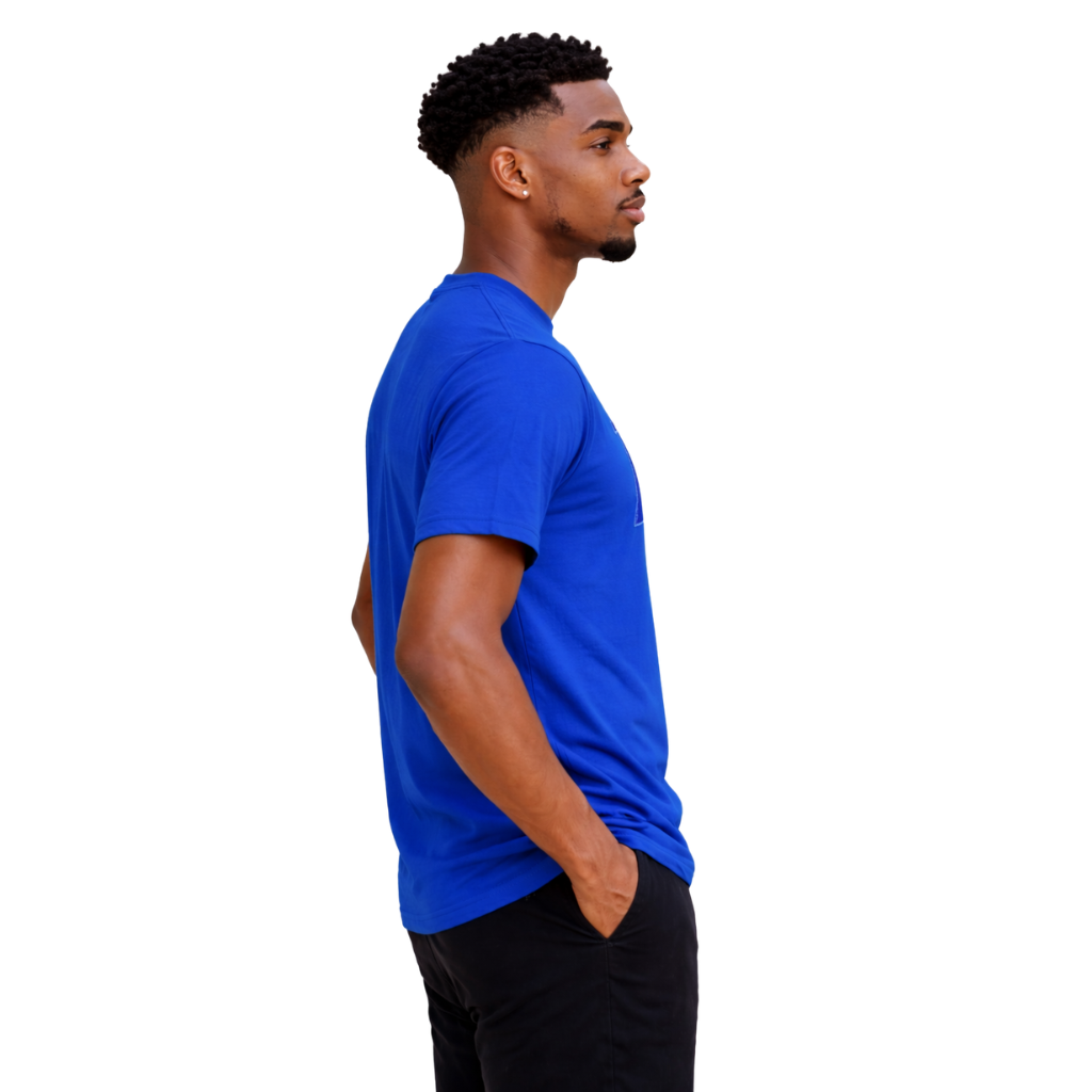 Solid Blue 1914 Chenille Tee