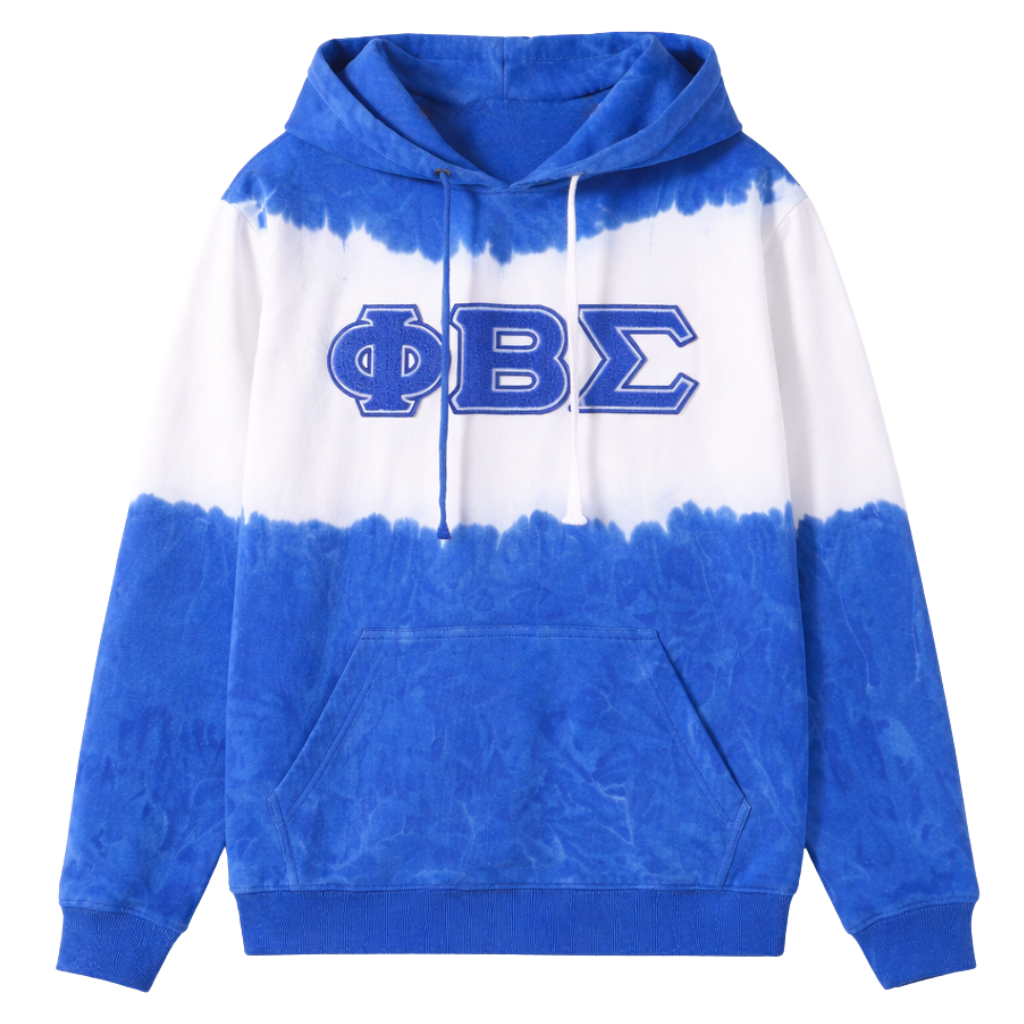 Phi Beta Sigma Tie Dye Chenille Hoodie