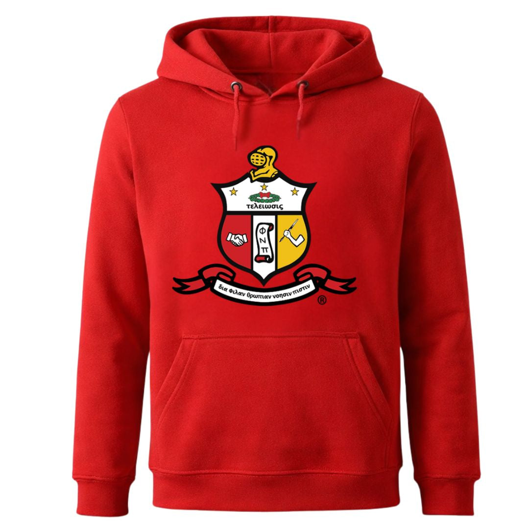 Kappa Red Chenille Crest Premium Hoodie