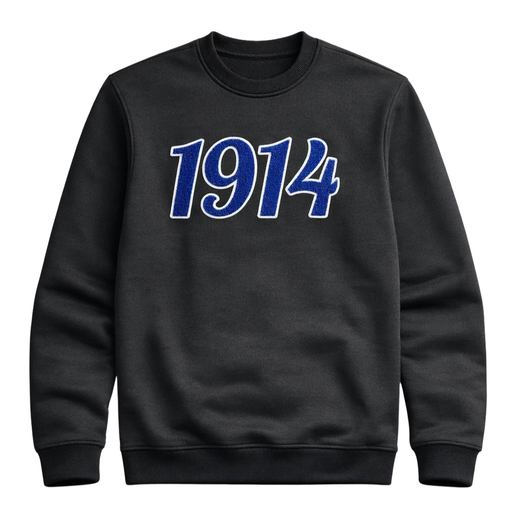 Black 1914 Sigma Chenille Sweatshirt
