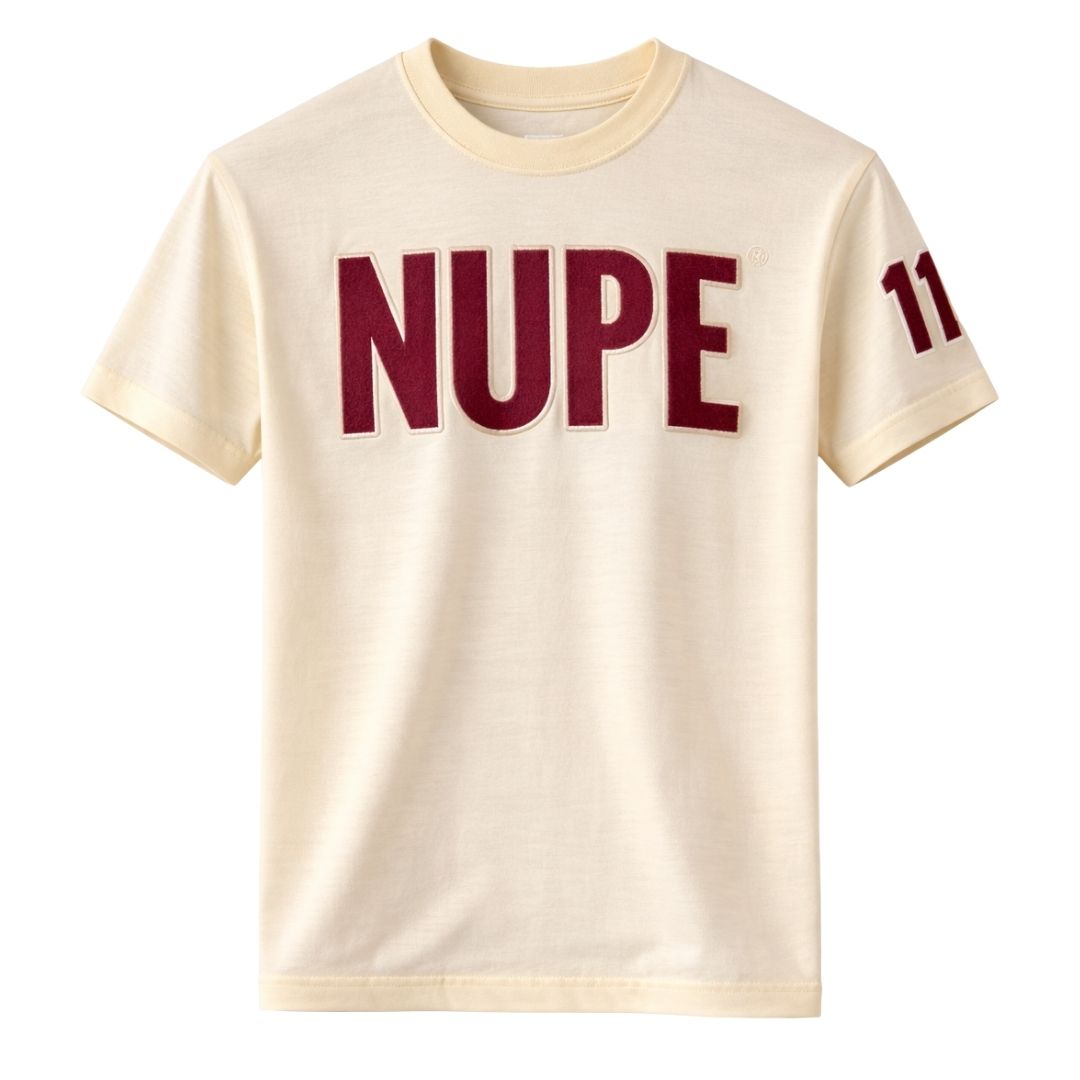 Nupe 1911 Sleeve Chenille Cream T-Shirt