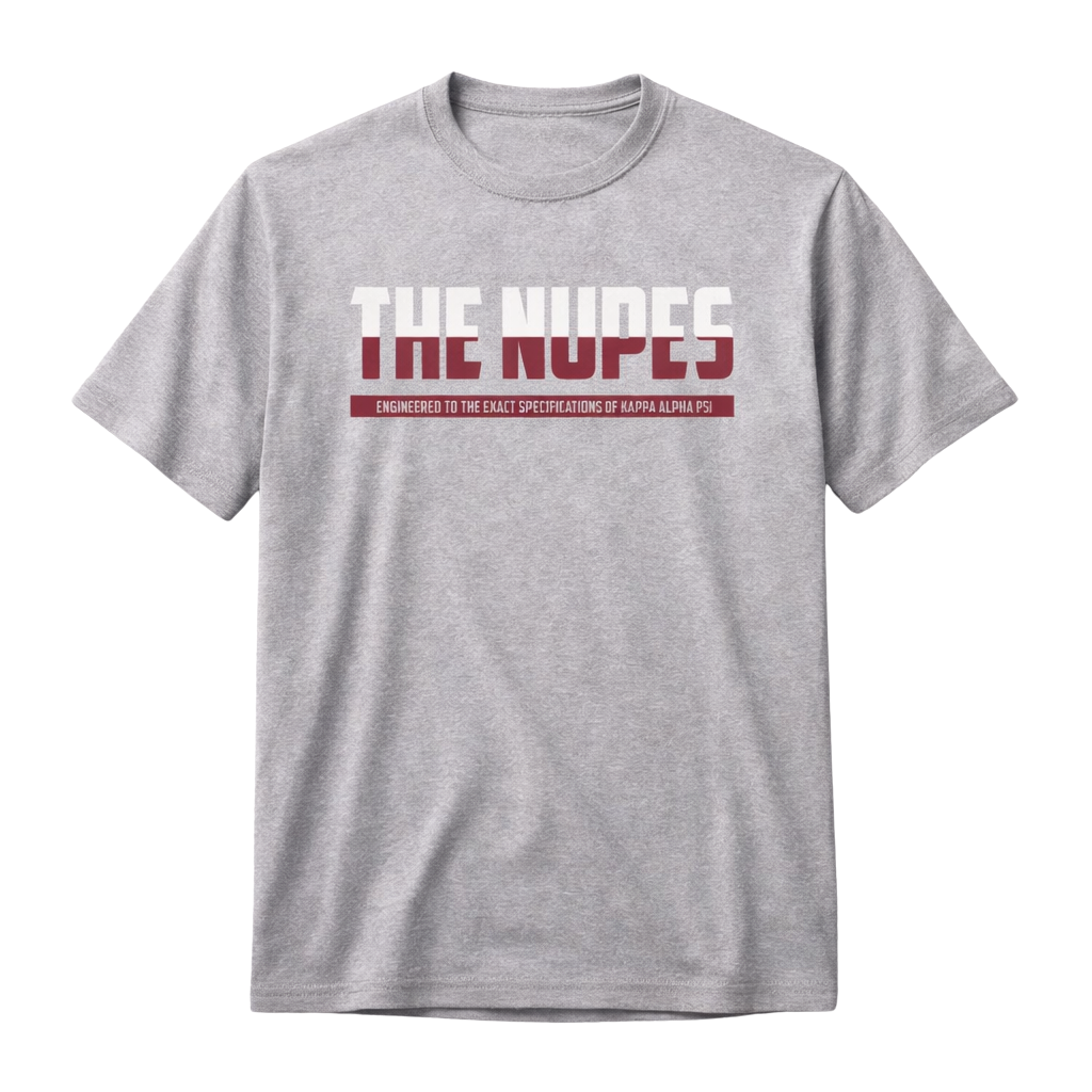Kappa Alpha Psi The Nupes DriFit Short Sleeve Shirt (Heather Grey)