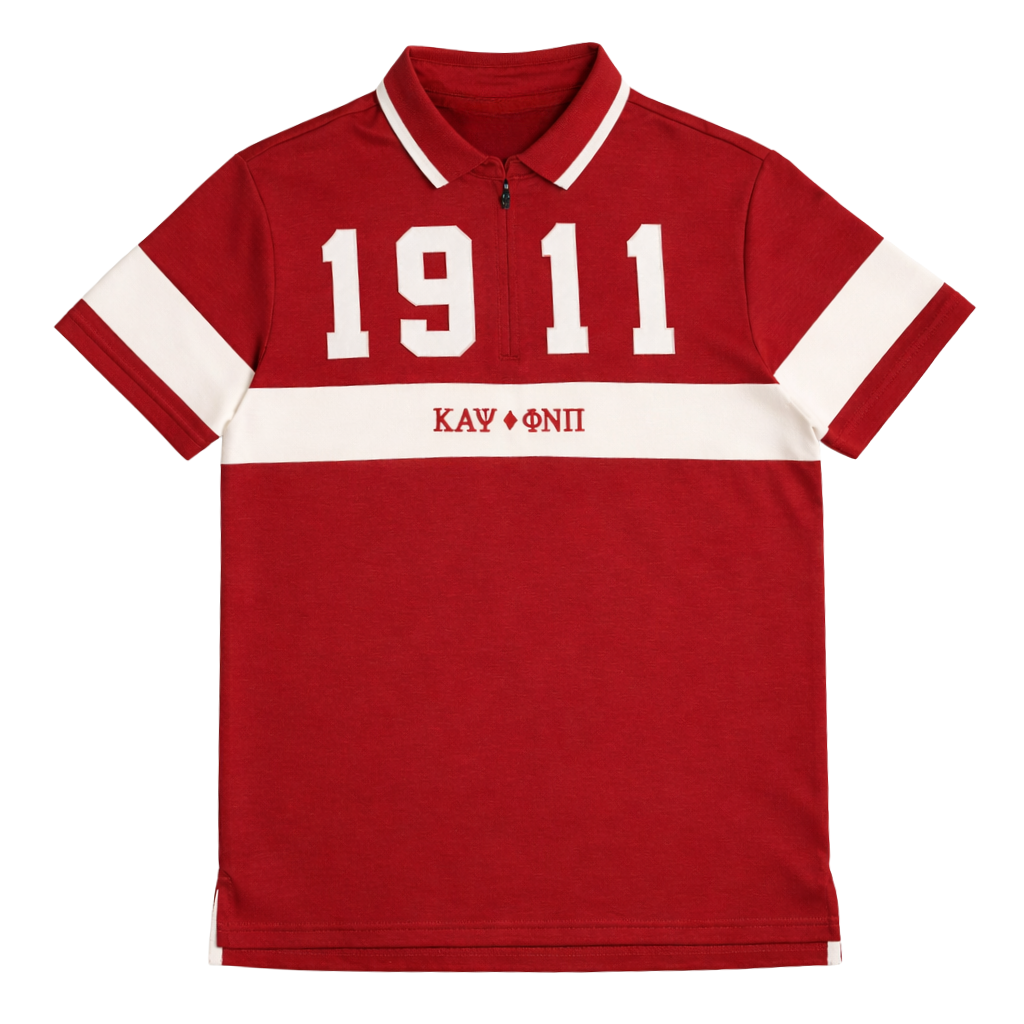 Kappa Alpha Psi 1911 Color Block Zip Polo
