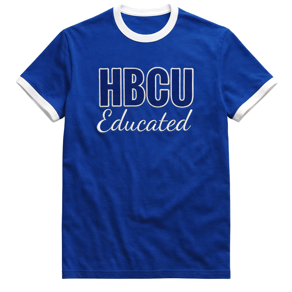 HBCU Men’s Blue/White Chenille Tee
