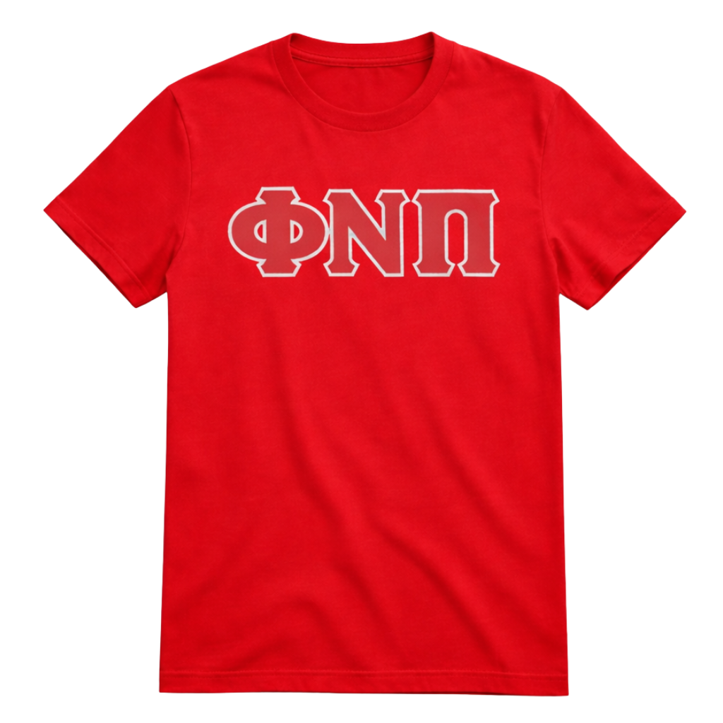 Kappa Alpha Psi Phi Nu Pi 3-Letter Tee (Red)