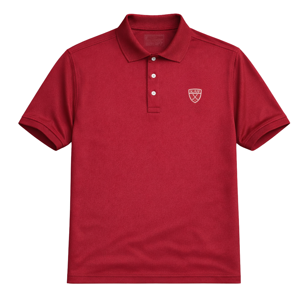 Kappa Alpha Psi DriFit Greek Letter Golf Logo Polo