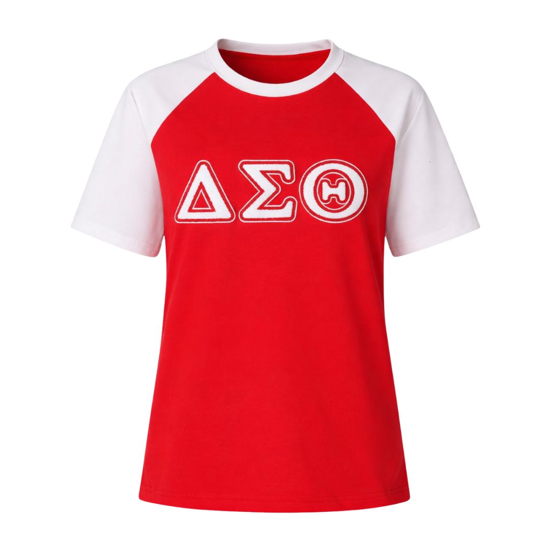 Delta Red Chenille Premium Raglan Shirt