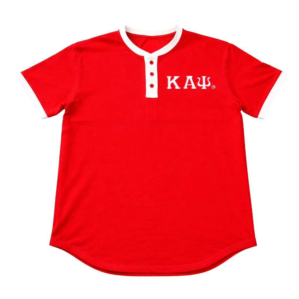 Kappa Red Premium Henley Shirt