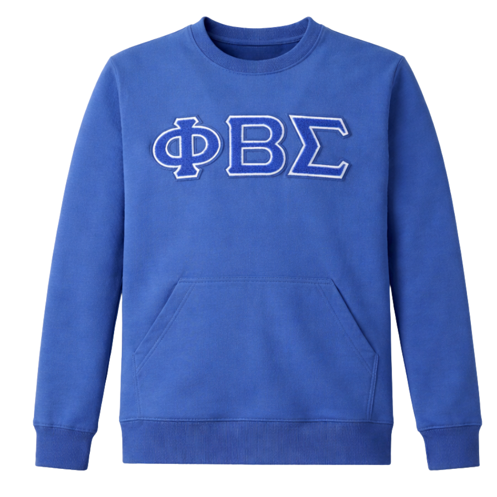 Phi Beta Sigma Pocket Chenille Crewneck