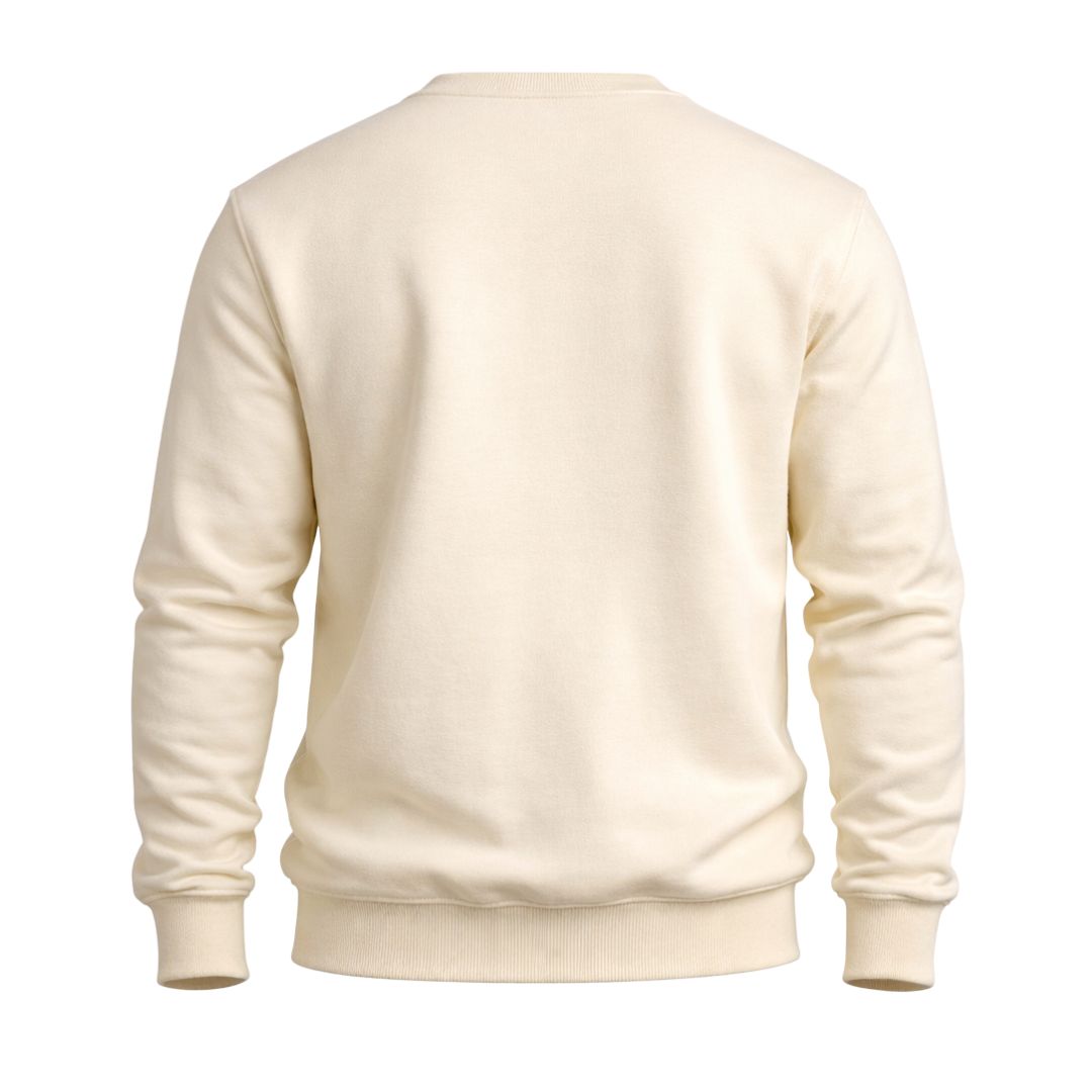 Solid Nupe Cream Chenille Sweatshirt