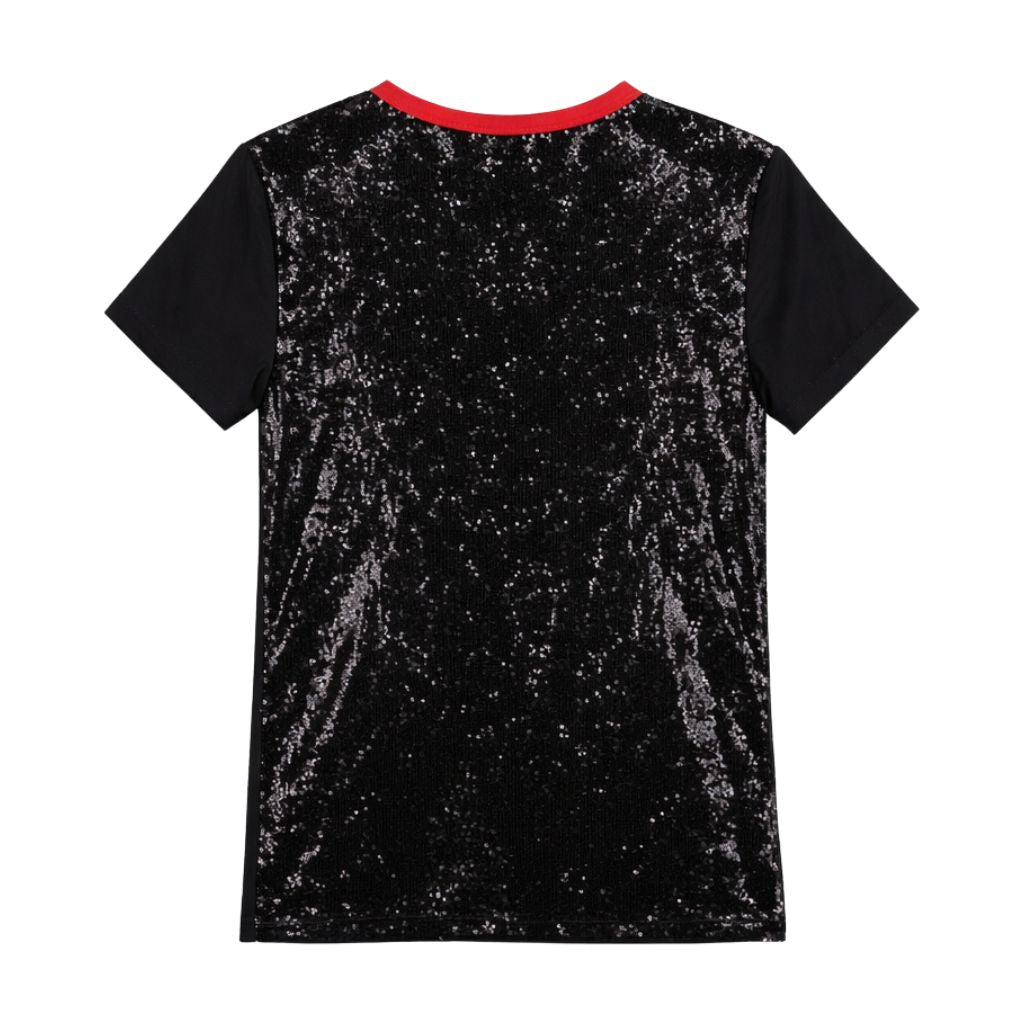 DST Sequin Tee Black