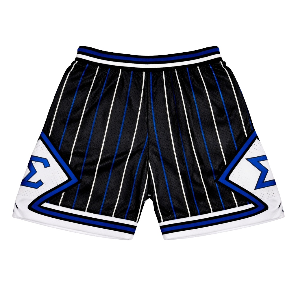 Sigma Pinstripe Heavy Mesh Basketball Shorts