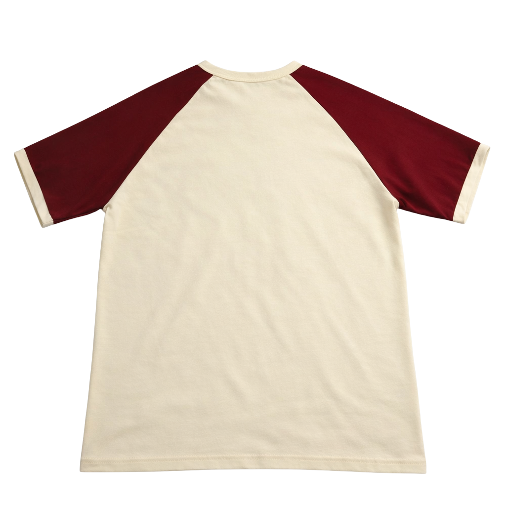 Kappa Kream Premium Chenille Letter Raglan T-Shirt