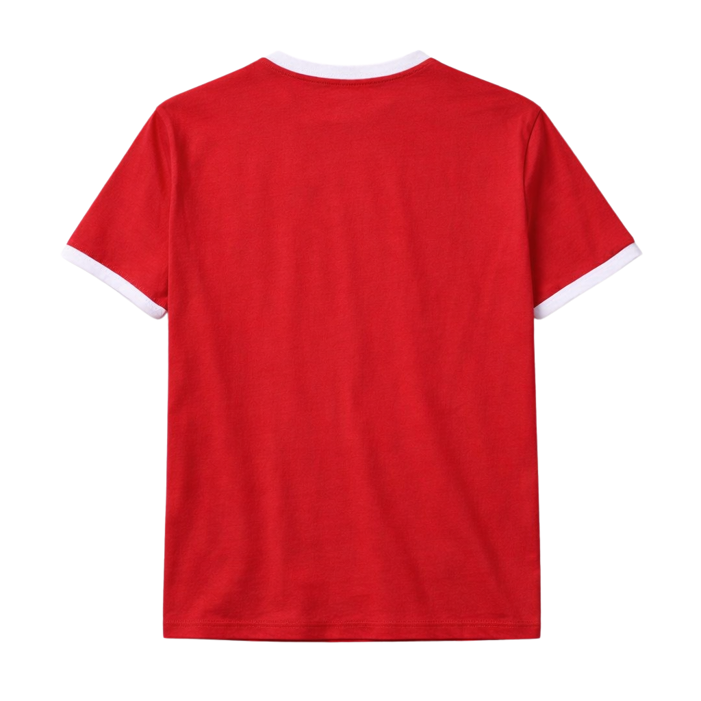 Kappa Red Chenille Letter Ringer Premium Shirt