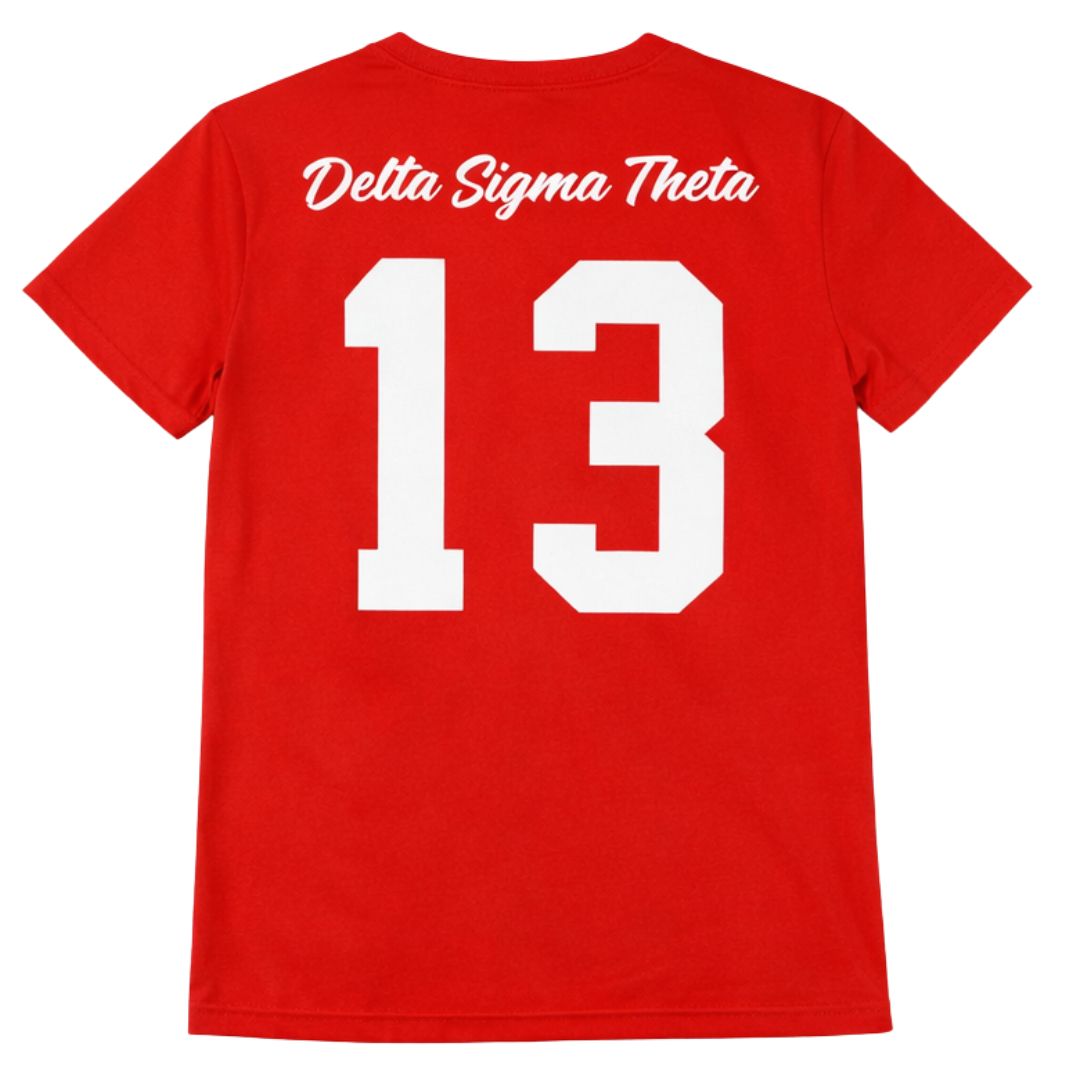 DST Glitter Dry Fit Tee Red