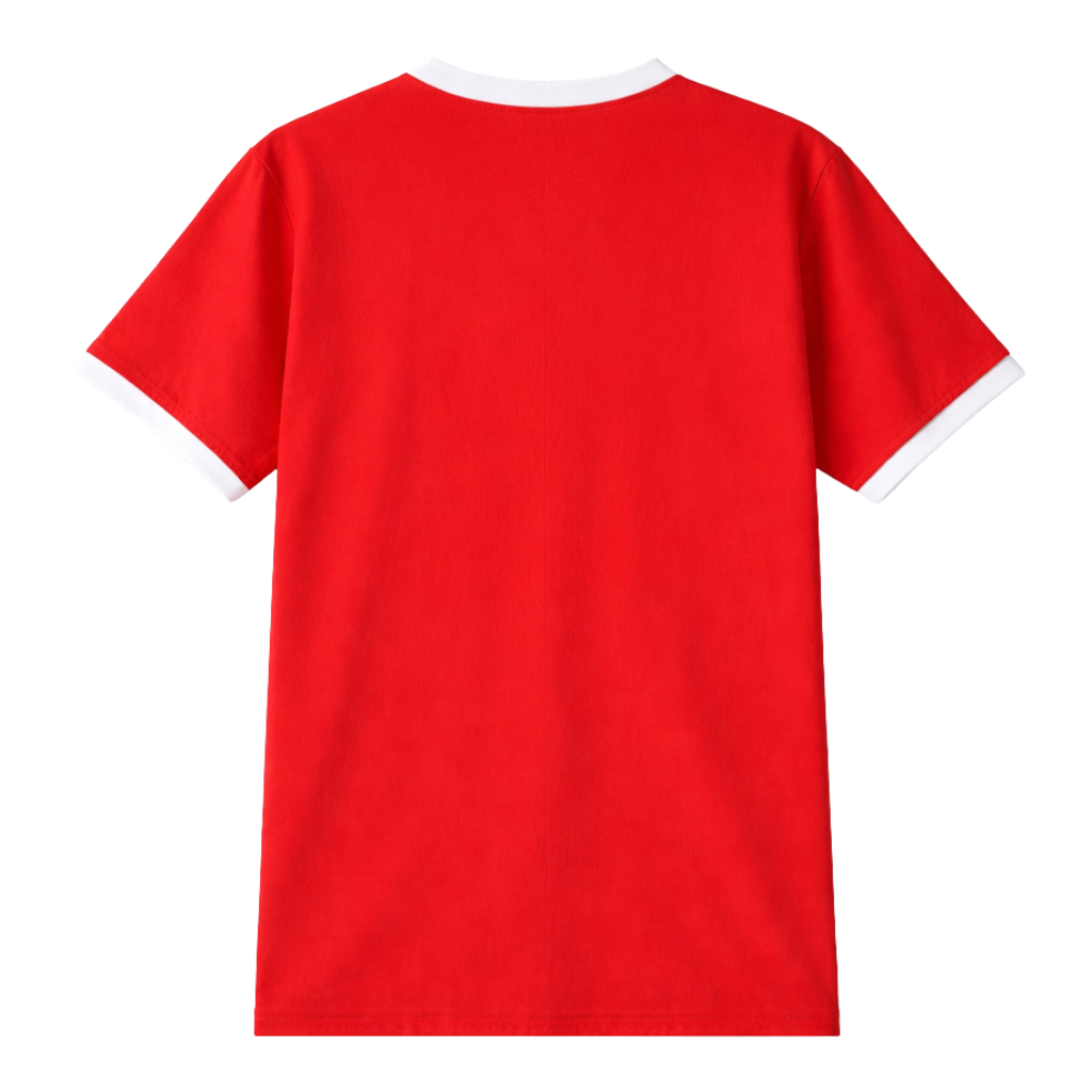 Kappa Red Chenille Crest Ringer Premium Shirt