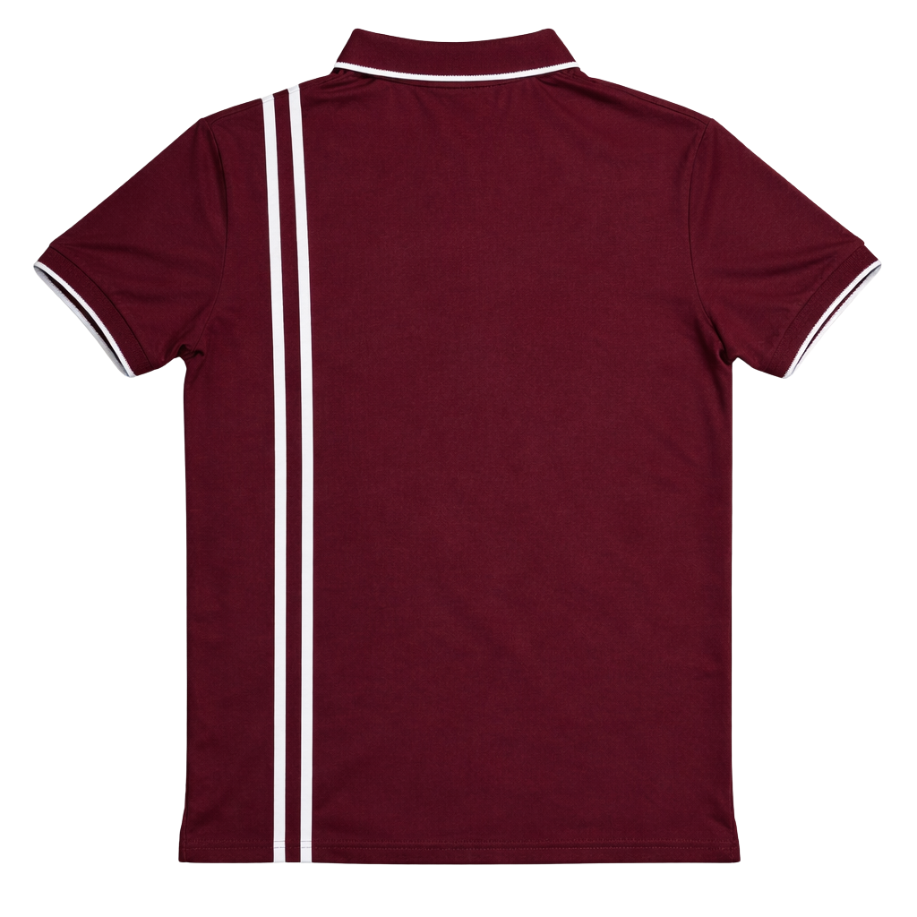 Kappa Alpha Psi Striped Diamond 3-Letter Polo (Krimson)