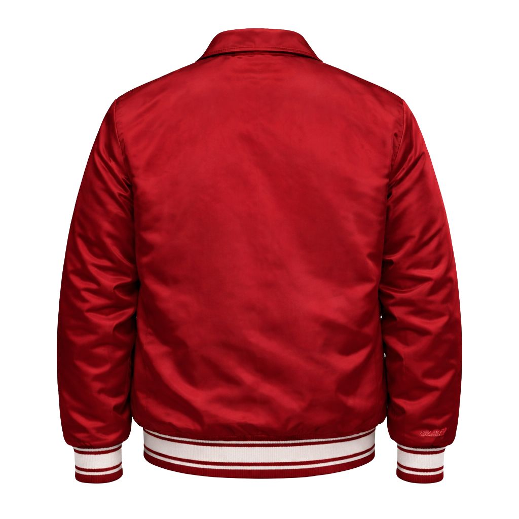 Kappa Alpha Psi Classic 3-Letter Satin Varsity Jacket (White)