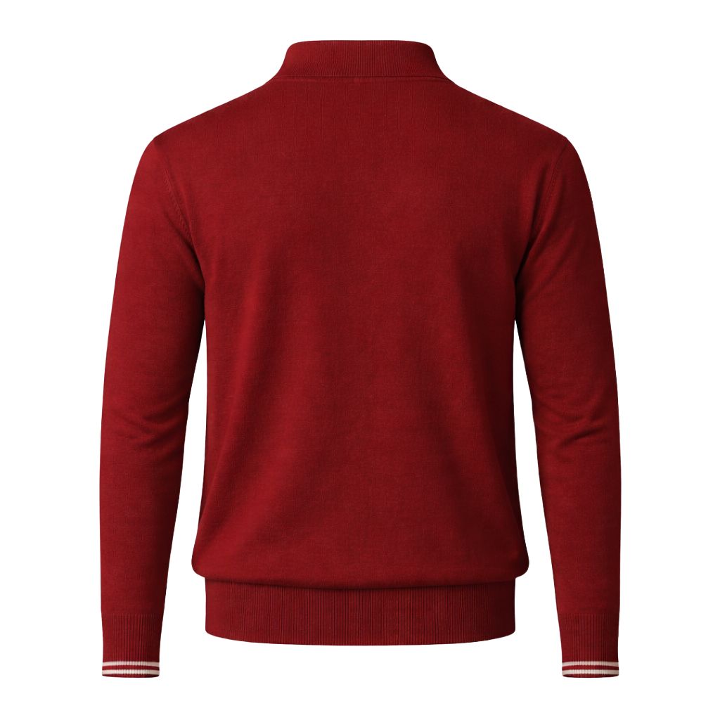 Kappa Alpha Psi Zip Polo Sweater (Krimson)