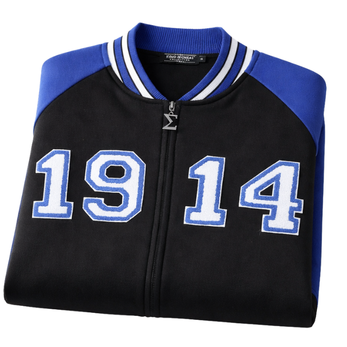 Sigma 1914 Black Varsity Fleece Jacket