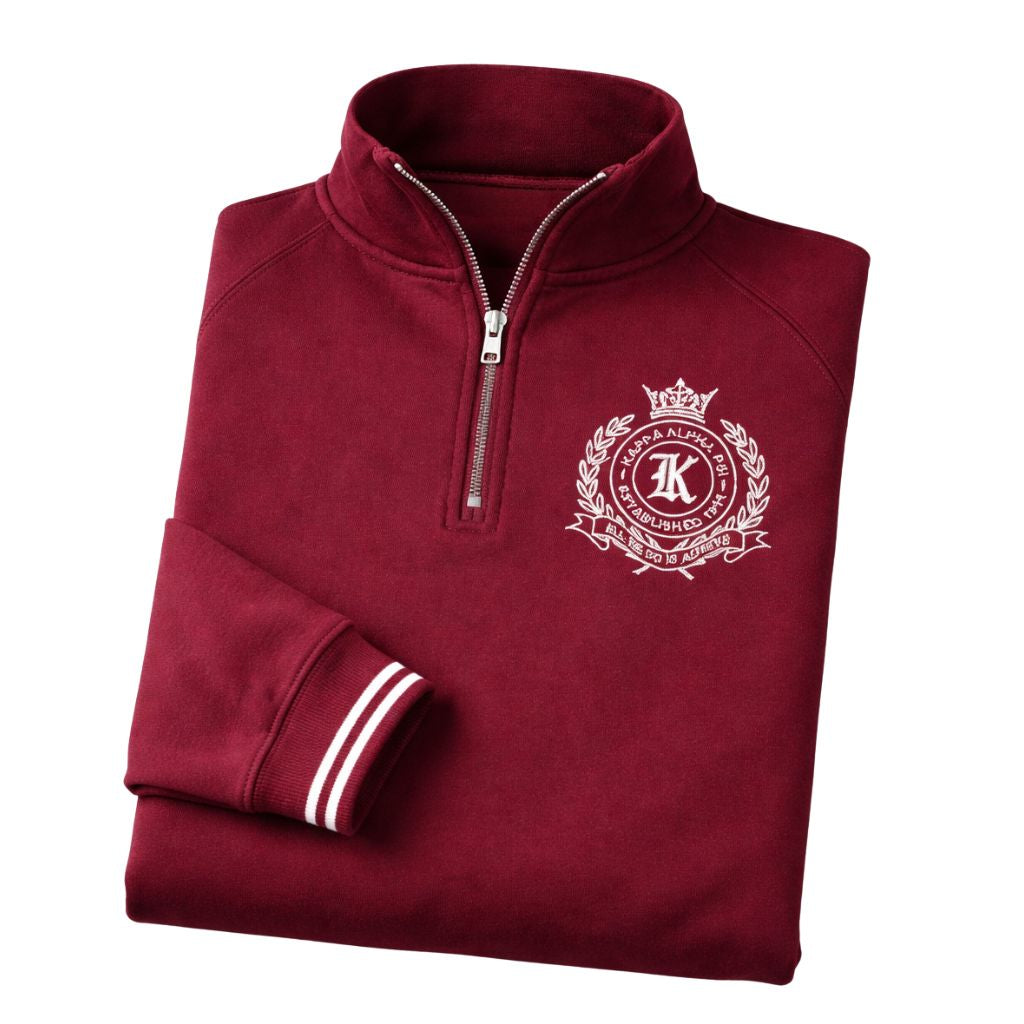 Kappa Alpha Psi All We Do Is Achieve 1/4 Zip Pullover (Krimson)