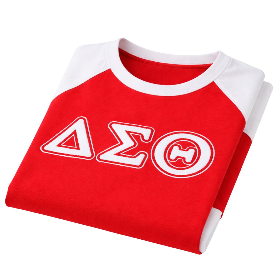 Delta Red Chenille Premium Raglan Shirt