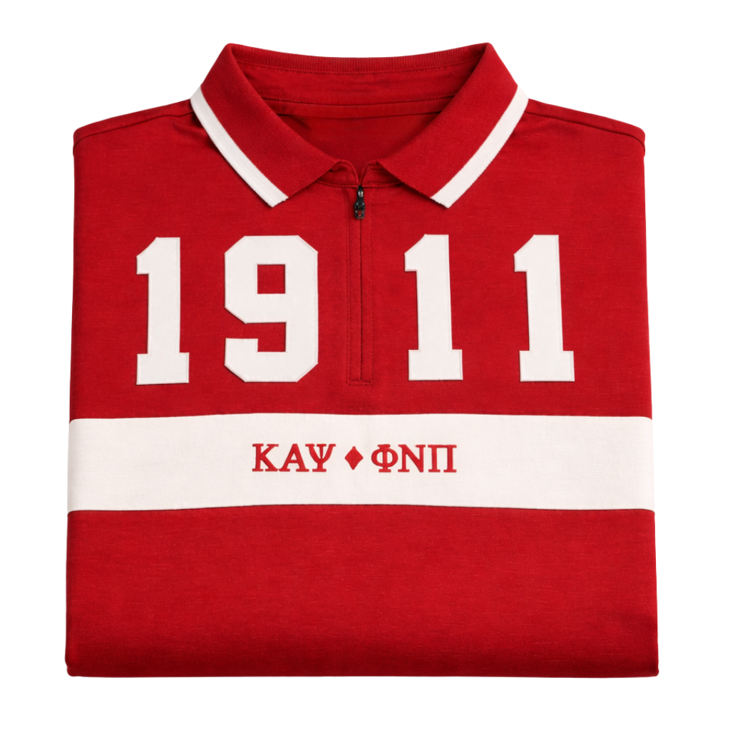Kappa Alpha Psi 1911 Color Block Zip Polo