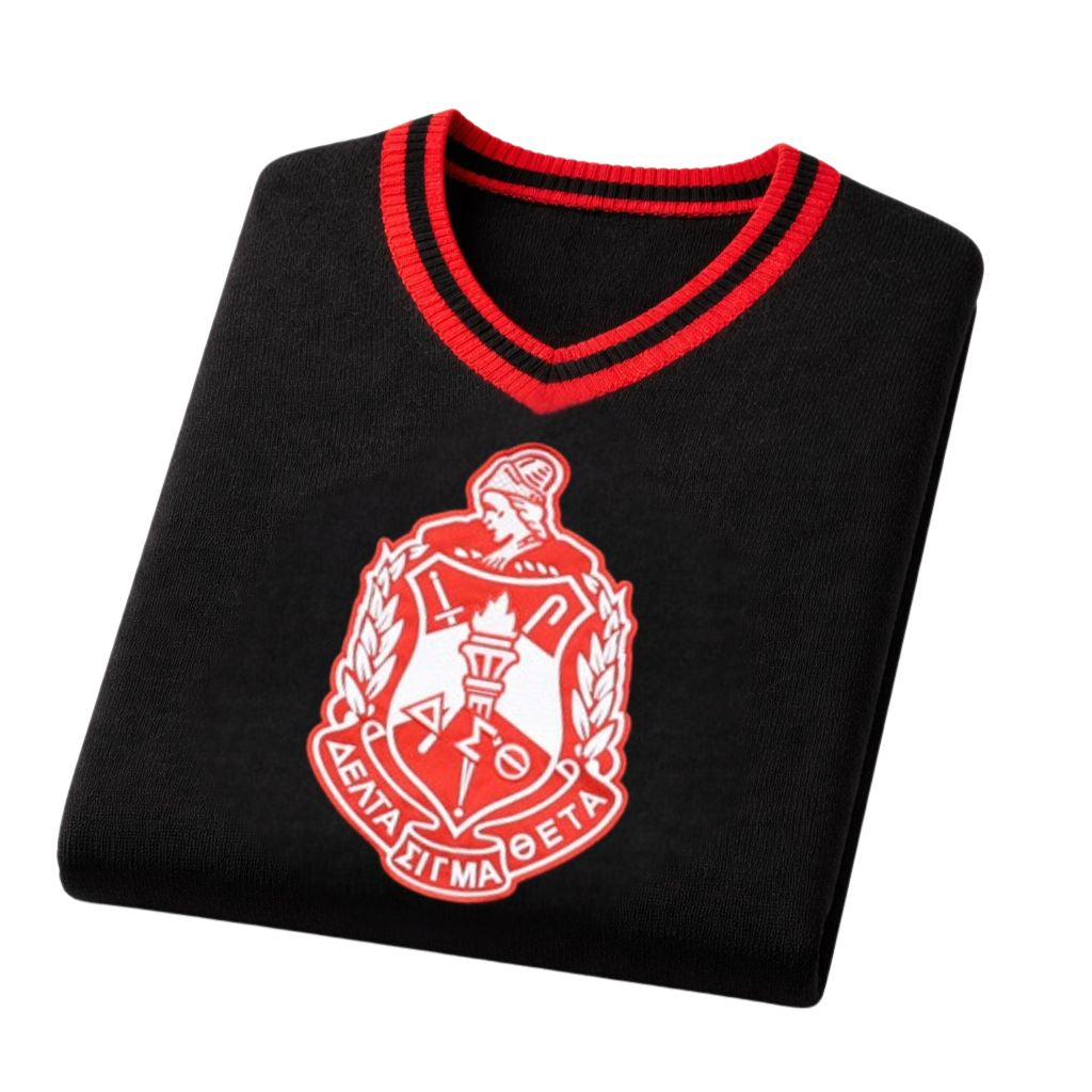 DST Wool V-Neck Sweater Black
