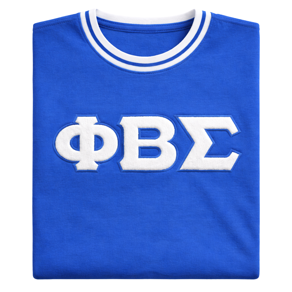 Royal/White ΦΒΣ Chenille Tee