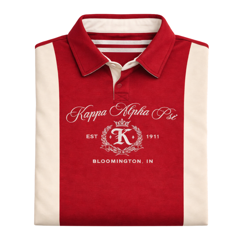 Kappa Alpha Psi Long Sleeve Paneled Polo