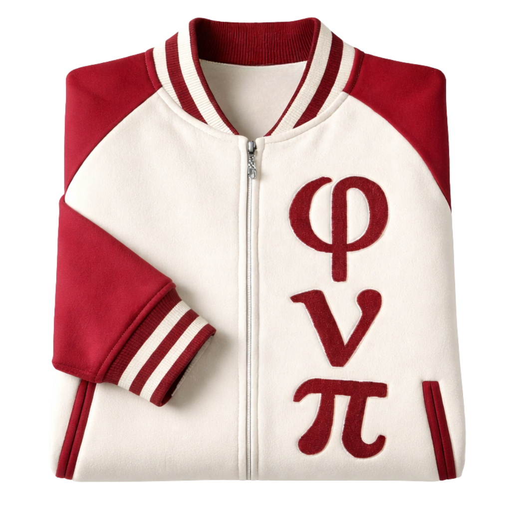 Phi Nu Pi Varsity Baseball Fleece Jacket