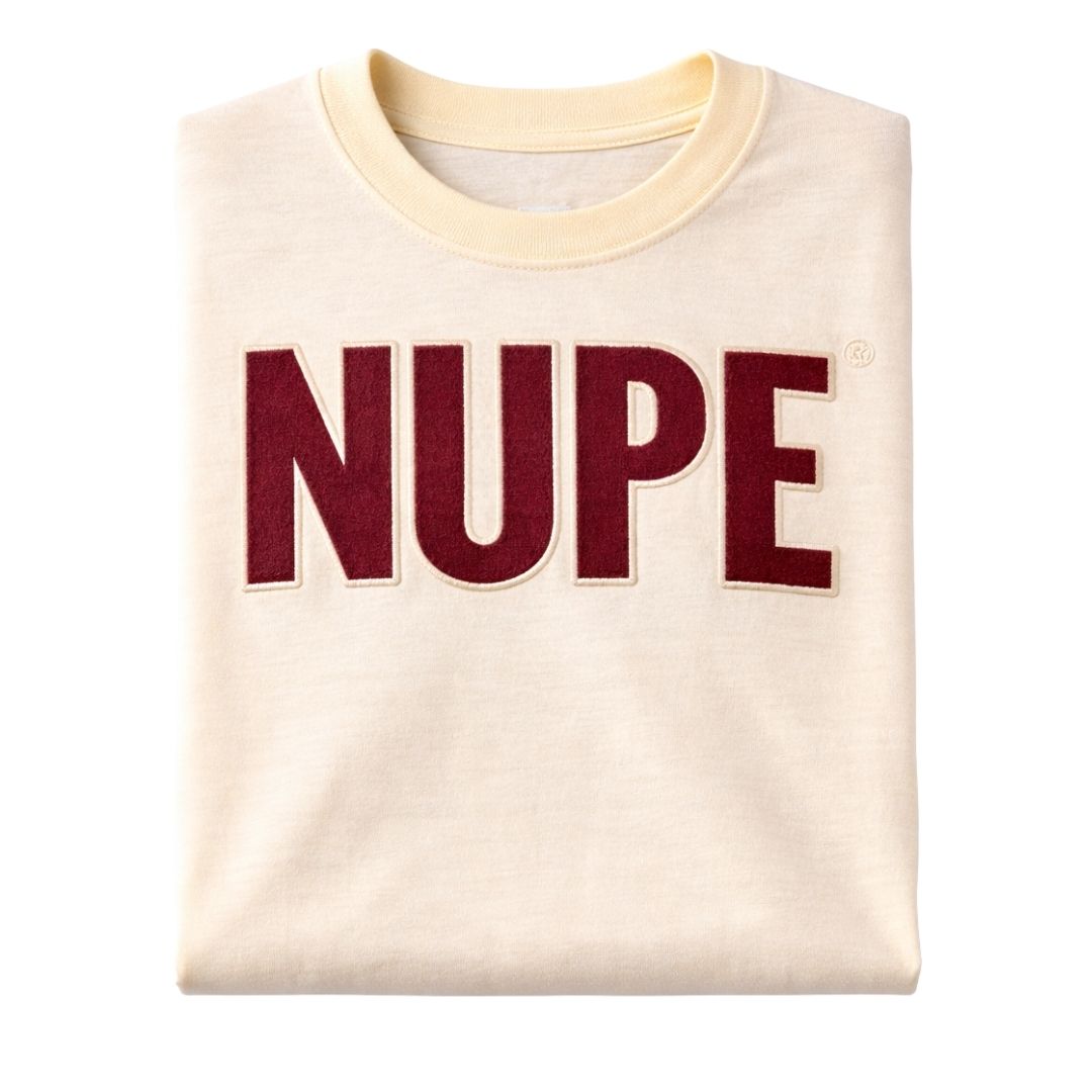Nupe 1911 Sleeve Chenille Cream T-Shirt